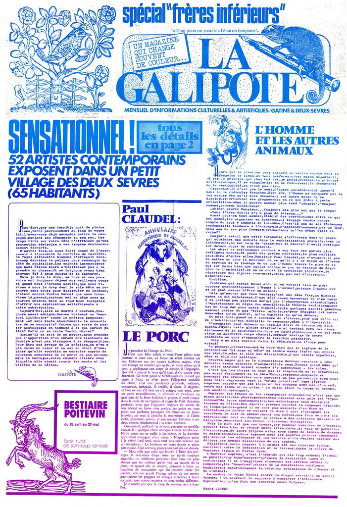 1984.04.28-Galipote-MinoAFr-701x1024 "Bestiaire Poitevin" (28/04 au 20/05/84)