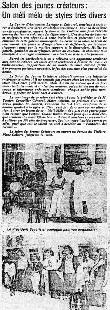 1985.08.09-Rochefort-MinoPRE-363x1024 "Exposition Jeunes Créateurs" (01 au 31/08/85)