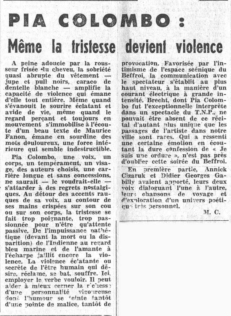 1975.03.11-NRCO.4ADPREc-748x1024 Pia Colombo, Annie Cisaruk, Didier Georges Gabily (08/03/75)