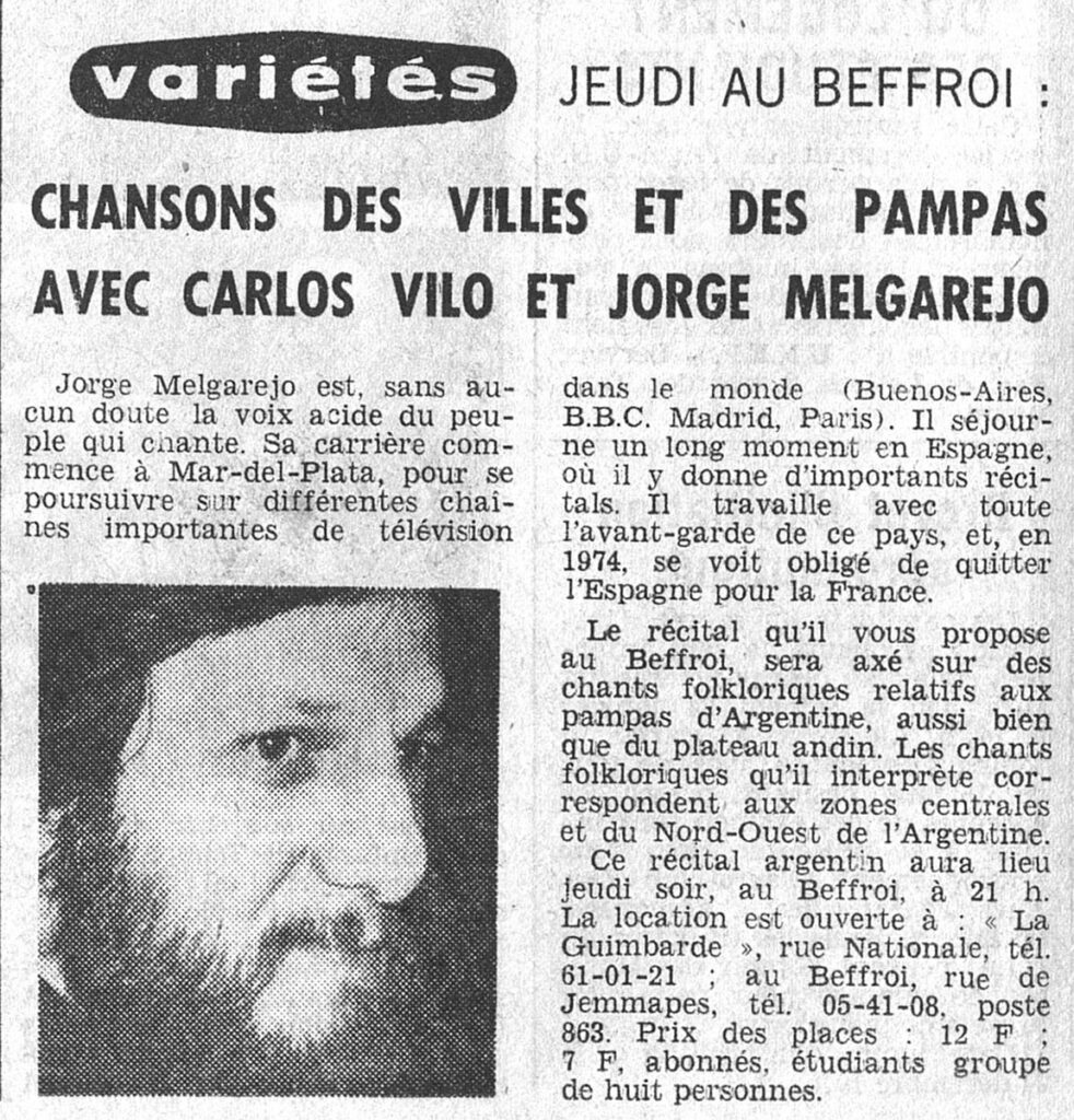 1975.12.09-NRCO.4ADPREa-982x1024 "Boite à chansons" Carlos Vilo, Jorge Melgarejo (11/12/75)