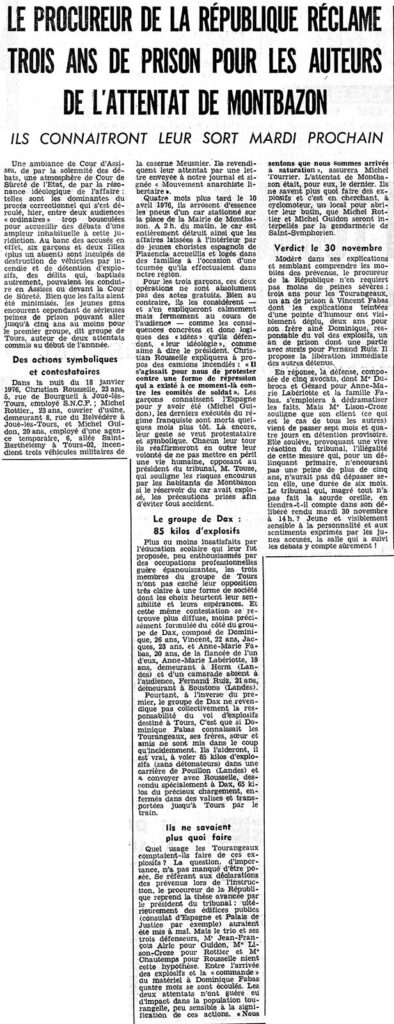 1976.11.25-NRCO.2ADPREa-394x1024 Arrestation de trois membres du mouvement anarchiste libertaire