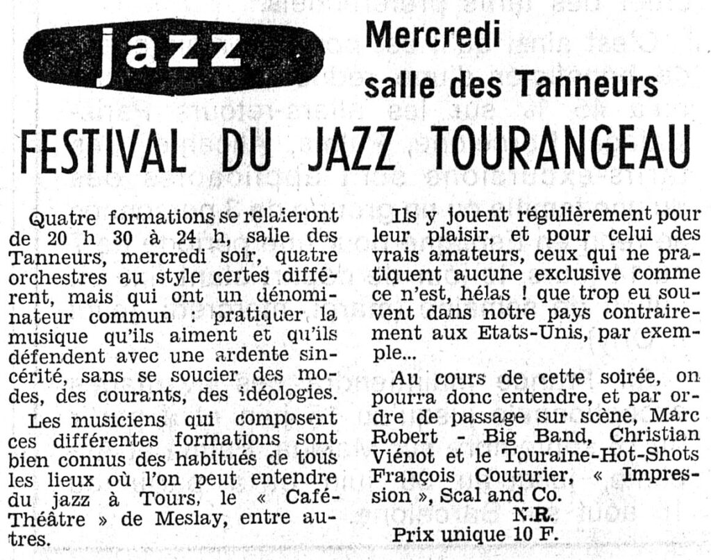 1976.06.01-NRCO.4ADPREa-1024x807 Marc Robert Big Band, Christian Vienot Touraine Hot Shots, François Couturier Impression et Scat and Co (02/06/76)