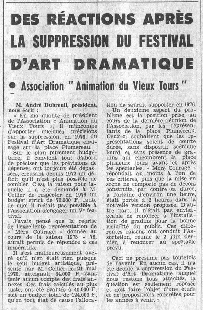 1976.06.11-NRCO.3ADPRE-672x1024 Suppression du festival de la place Plumereau