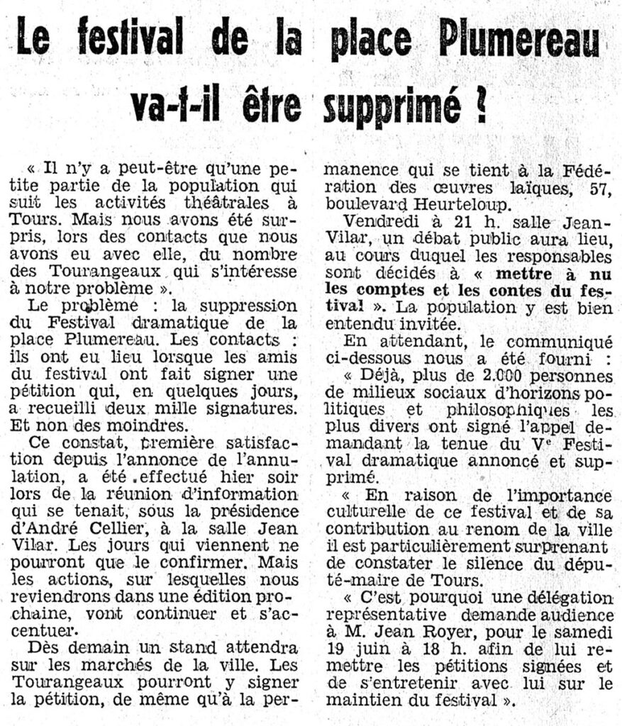 1976.06.16-NRCO.4ADPREb-877x1024 Suppression du festival de la place Plumereau
