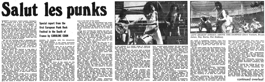 Presse-Salut-les-punks-Caroline-Coon-1976-Euthanasie-Suzy-1024x319 "1st European punk rock festival" (21/08/76)