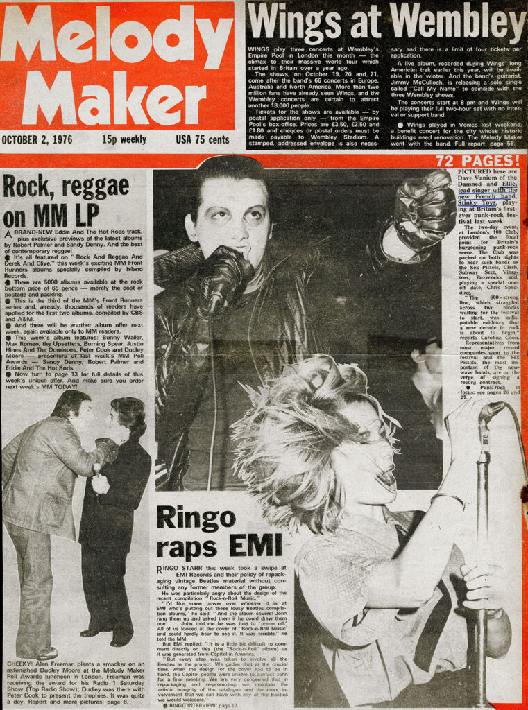 1976.10.02-Melody-Maker.1ElliPRE-761x1024 "Anarchy in the U.K." (21/09/76)