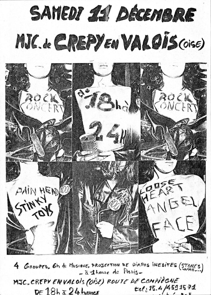 1976.12.11-A4-photocopieeElliAF-733x1024 Stinky Toys, Angel Face, Pain Head, Loose Heart (11/12/76)