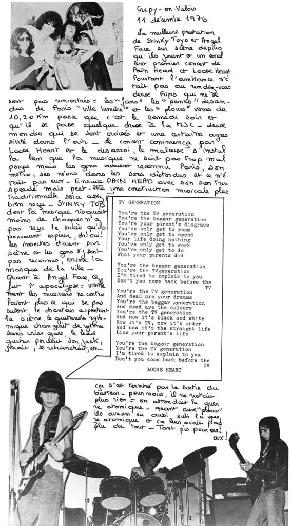 Presse-GareDuNord-n04Euthanasie-25clean-567x1024 Stinky Toys, Angel Face, Pain Head, Loose Heart (11/12/76)