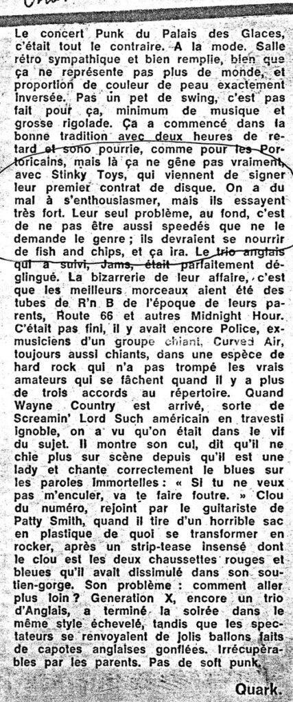 1977.03.31-Charlie-HebdoElliPRE-427x1024 "Nuit punk" (28/03/77)