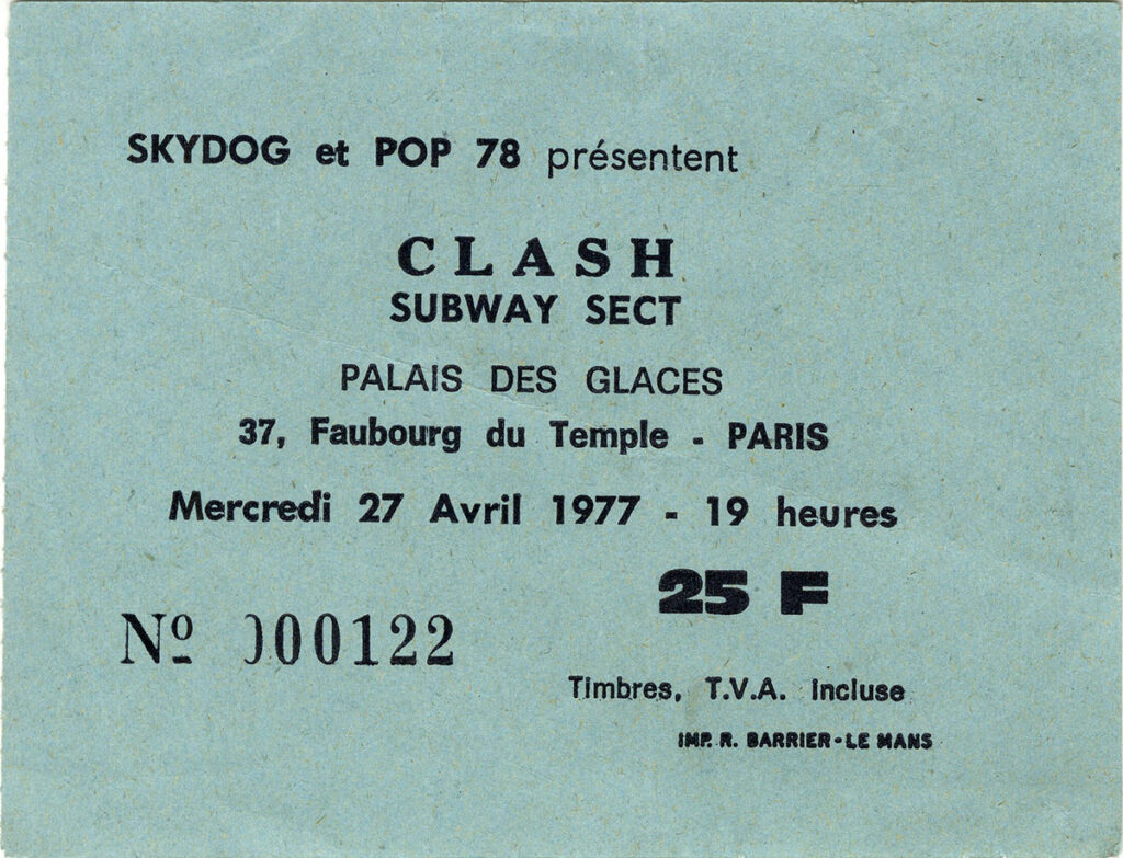 1977.04.27-Clash-Bruno-BoussardTI-1024x783 Subway Sect, Clash "Nuits punk" (27/04/77)