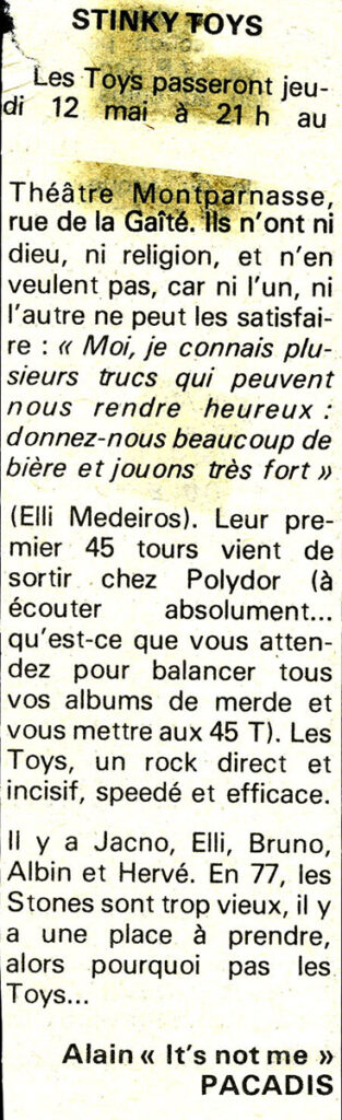 1977.05-LiberationElli-PacadisPRE-313x1024 Stinky Toys (12/05/77)