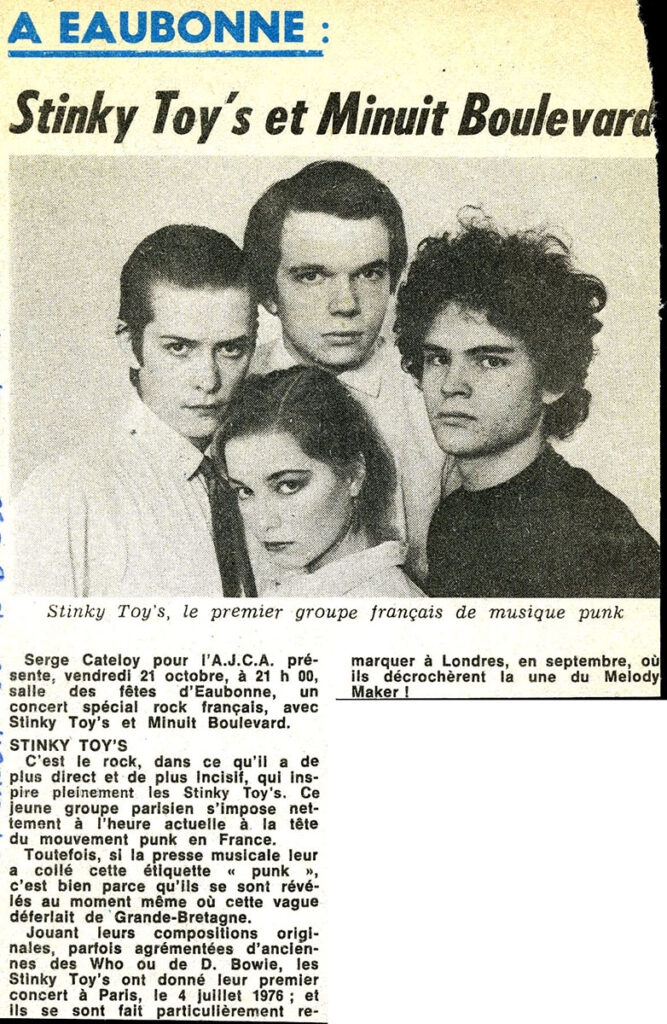 1977.10.19-Gazette-du-Val-d-OiseElliPRE-667x1024 Stinky Toys, Minuit Boulevard (21/10/77)