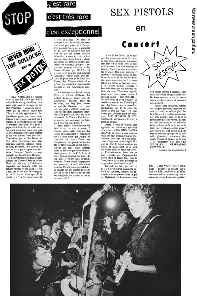 Presse-AnnieAimeLes-Sucettes-n01Euthanasie-03clean-683x1024 Sex Pistols - Concert en France annulé