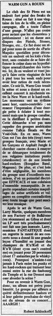 Presse-RocknrollMusique-n12-1978-Euthanasie-21a-174x1024 Warm Gun (21/03/78)