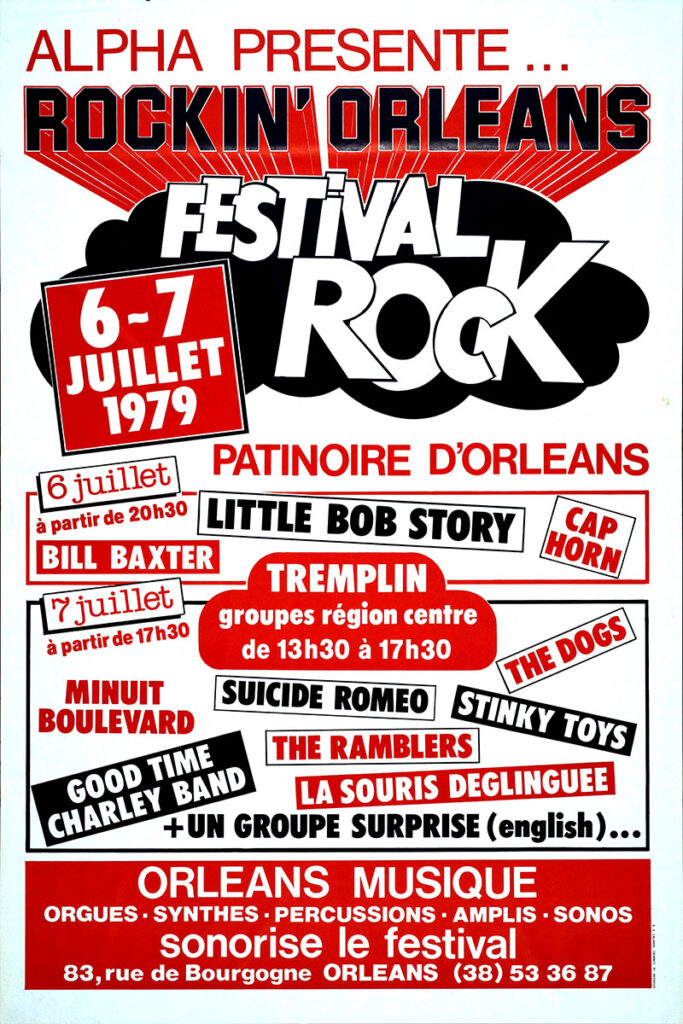1979.07.06-Affiche01-80-120-imprimee-Michel-Rose-Copie-683x1024 "Rockin'Orléans" : un rêve rock perturbé par la technique (06 & 07/07/79)