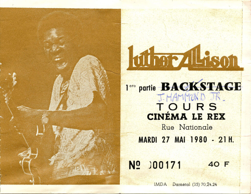 1980.05.27-Ticket01-Jean-Vigouroux-1024x791 Luther Allison et J. Hammond Jr, Backstage (annulé) (27/05/80)