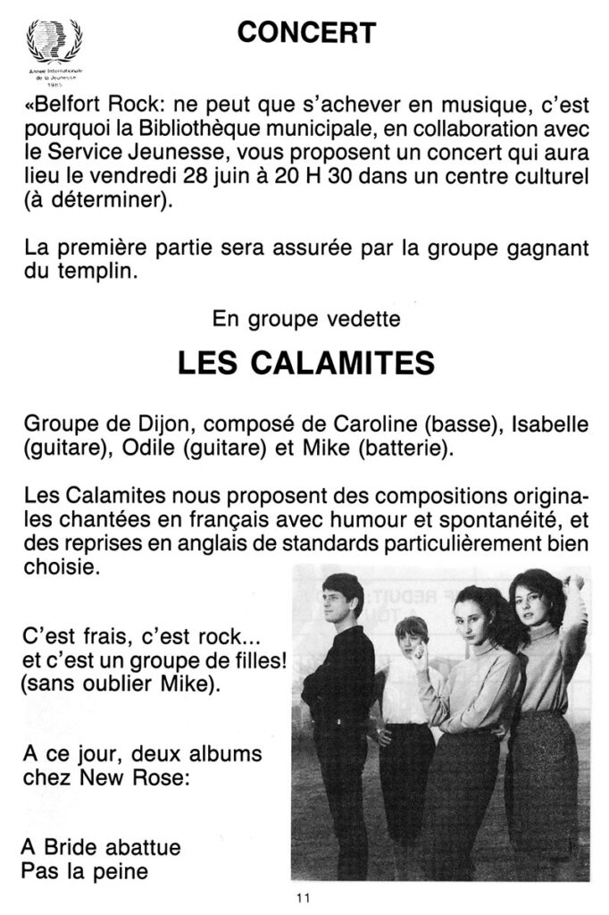 1985.06.11-Belfort-rock-EmbareckPRO07-682x1024 "Belfort rock" Calamités (28/06/85)