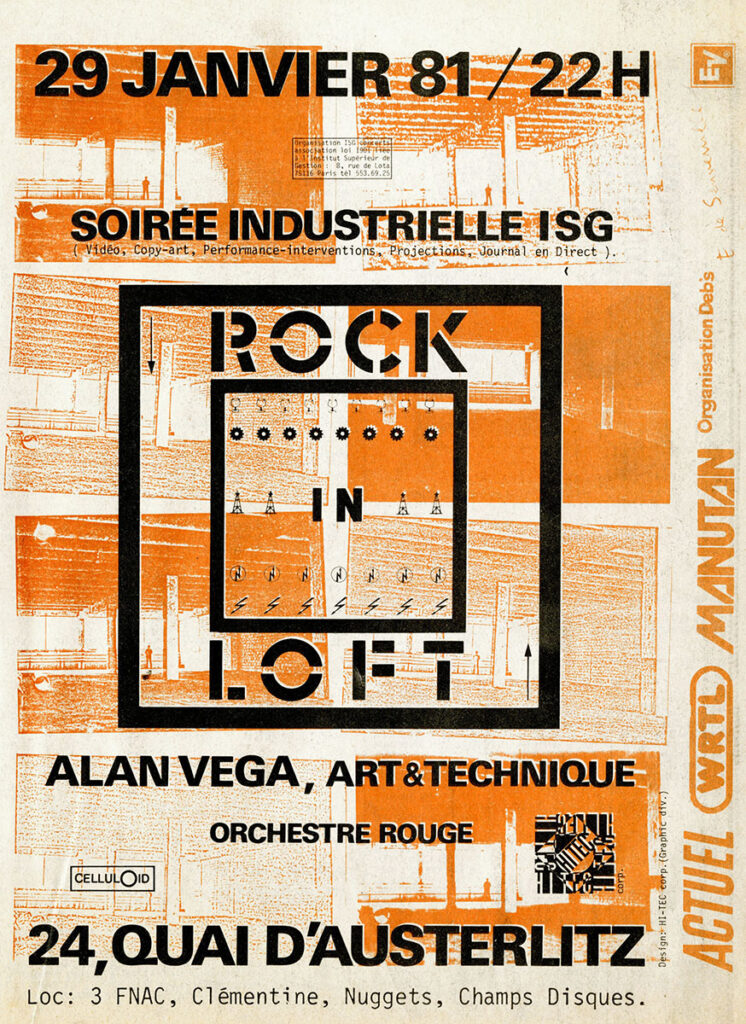 1981.01-Gig-12-Bruno-BoussardPRE32-746x1024 Orchestre Rouge, Art & Technique, Alan Vega (29/01/81)