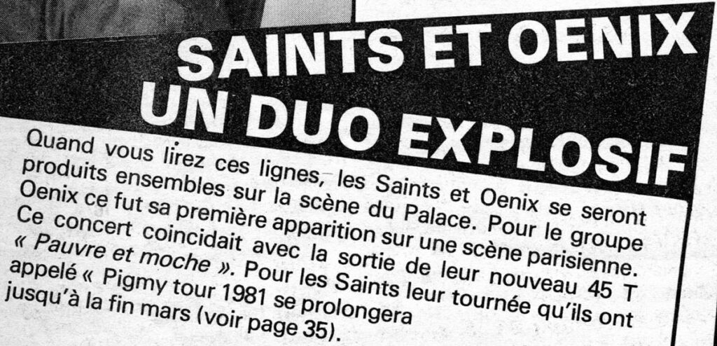 1981.03.12-Gig-1-Bruno-BoussardPRE05b-1024x494 The Saints, Oenix (23/02/81)