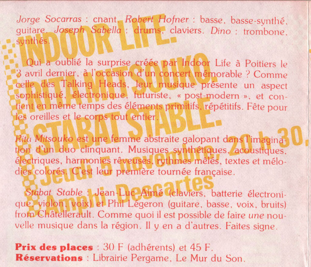 1981.10.08-Doc01.03-Oreille-est-Hardiea-1024x879 Stabat Stable, Rita Mitsouko, Indoor Life (05/11/81)
