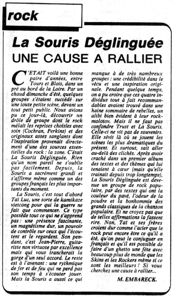 1982.07.23-NRCO.GAD_-606x1024 La Souris Déglinguée "Une cause à rallier"