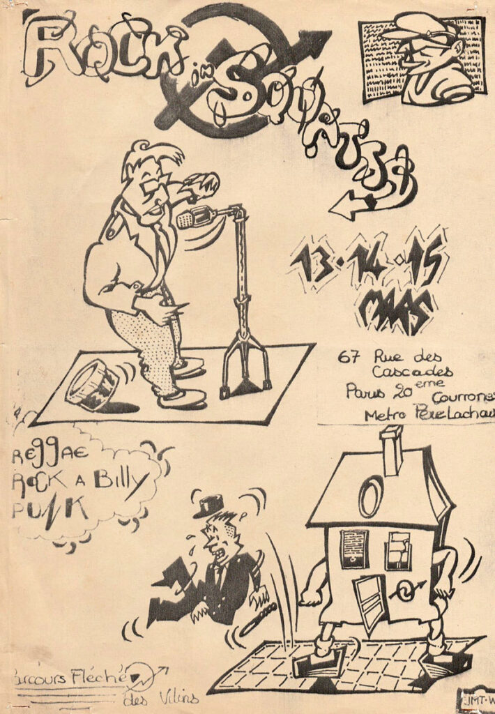 1982.11.13-Affiche-Drounk-Oldpaink-710x1024 "Rock in squatt" Lucrate Milk, Zounds, Wunderbach (13/03/82)