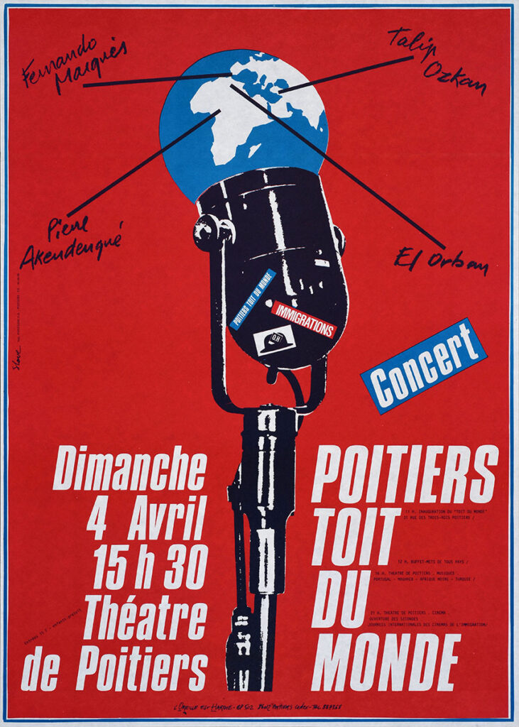 1982.04.04-Affiche01-50-70-imprimee-Oreille-est-Hardie-Copie-731x1024 "Poitiers toit du monde" (04/04/82)