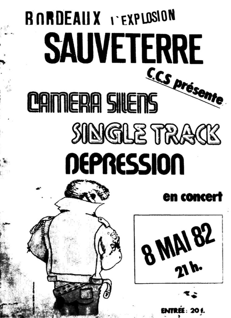 1982.05.08-Flyer01-Camera-743x1024 Dépression, Single Track, Camera Silens (08/05/82)