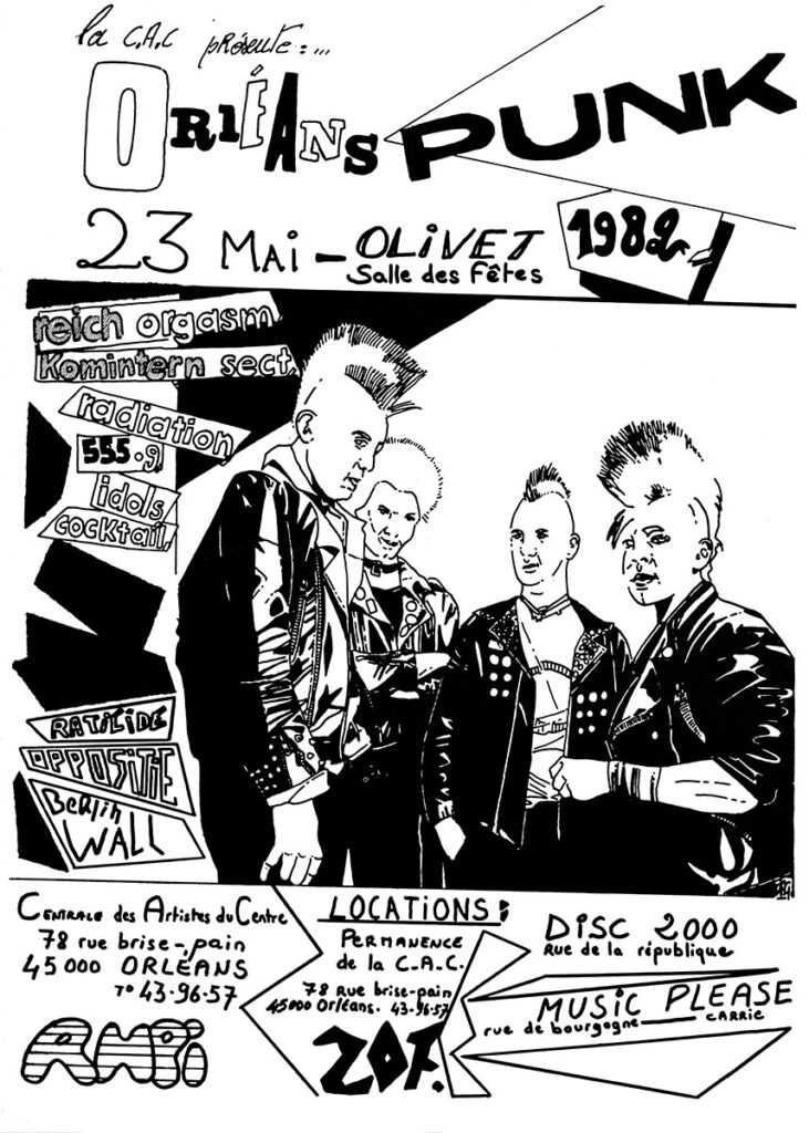 1982.05.23-Affiche-731x1024 "Orléans Punk" (23/05/82)