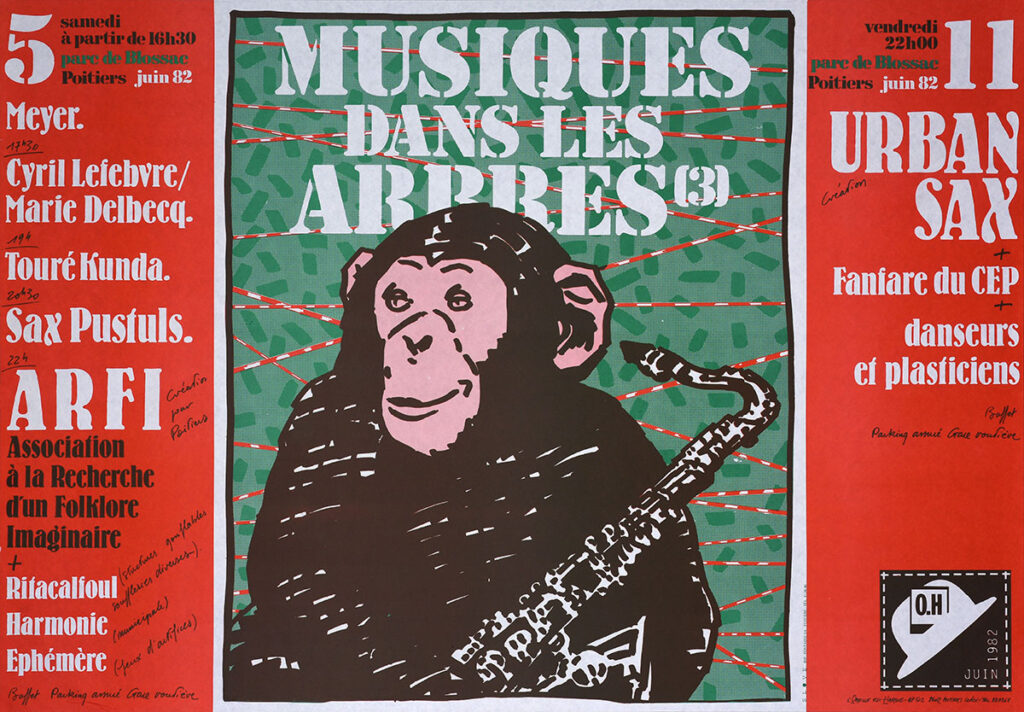 1982.06.05-Affiche01-66-95-imprimee-Oreille-est-Hardie-Copie-1024x712 "Musiques dans les arbres" (05/06/82)