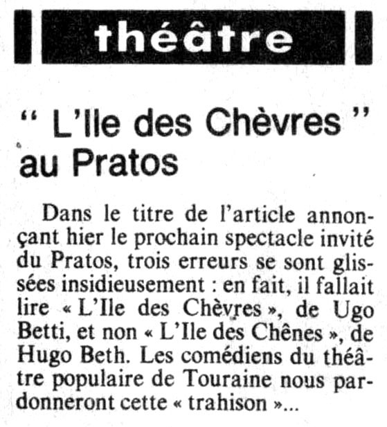 1982.06.08-NRCO.3ADa Théâtre Populaire de Touraine "L’Île des Chèvres" (10 au 12/06/82)
