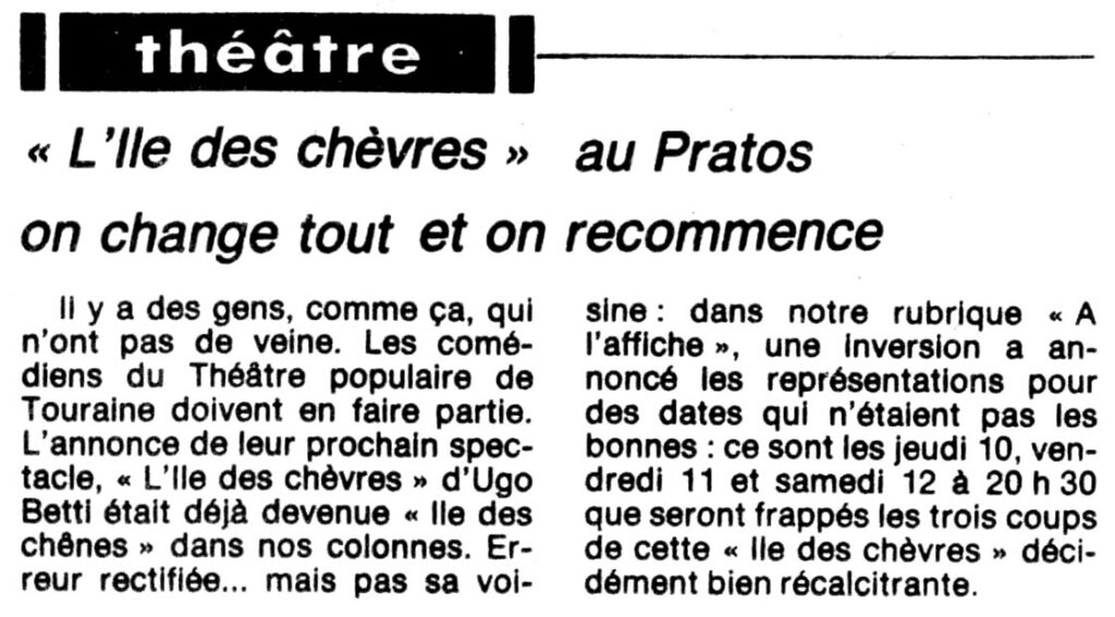 1982.06.10-NRCO.3ADb-1024x567 Théâtre Populaire de Touraine "L’Île des Chèvres" (10 au 12/06/82)