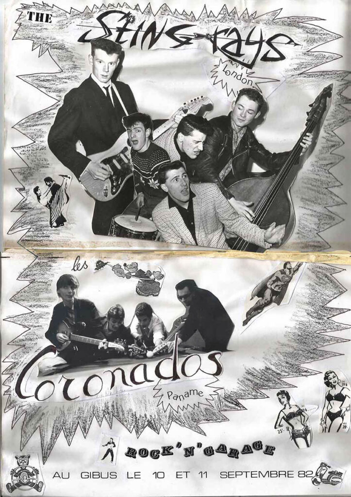 1982.09.10-Coronados-Affiche-723x1024 Sting Rays, Coronados (10 et 11/09/82)