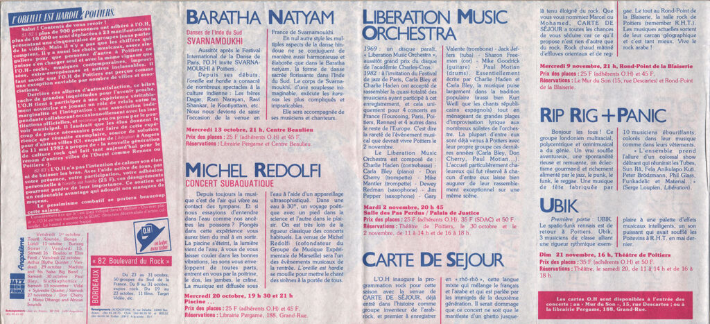 1982.10.13-Doc01.02-Oreille-est-Hardie-1024x467 "Bharata Natyam" Svarnamoukhi et ses musiciens (13/10/82)