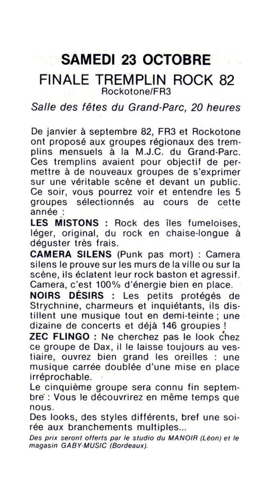 Presse-BoulevardDuRock82-1982-28-579x1024 "Boulevard du rock - Finale tremplin rock 82" (23/10/82)