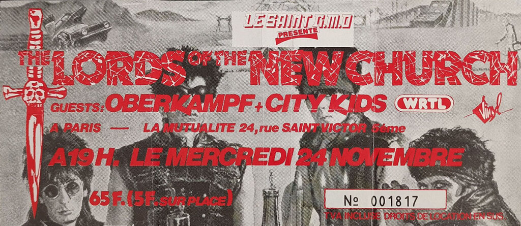 1982.11.24-Nicolas-LouchartTI-1024x445 City Kids, Oberkampf, Lords Of The New Church (24/11/82)