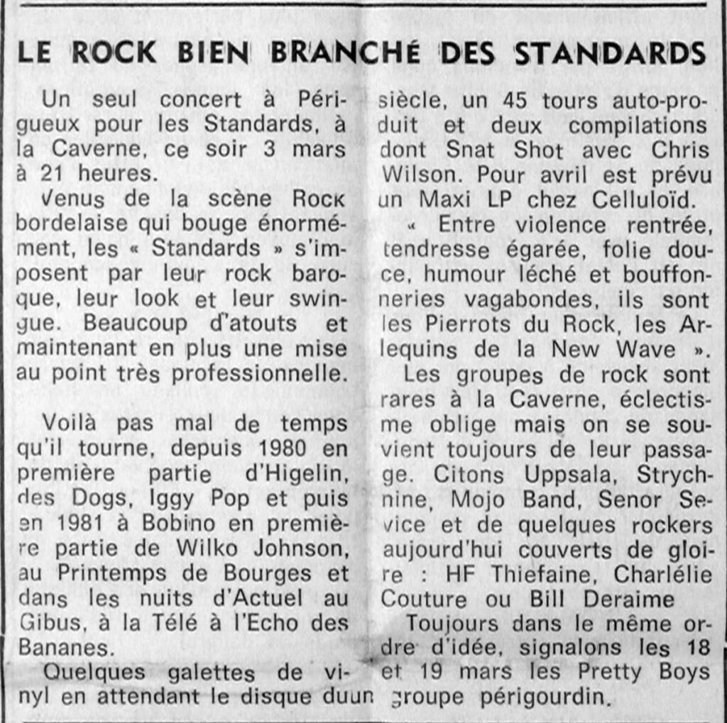 1983.03.03-Dordogne-Libre-Rock-Around-The-Clautre-1024x1019 Standards (03/03/83)