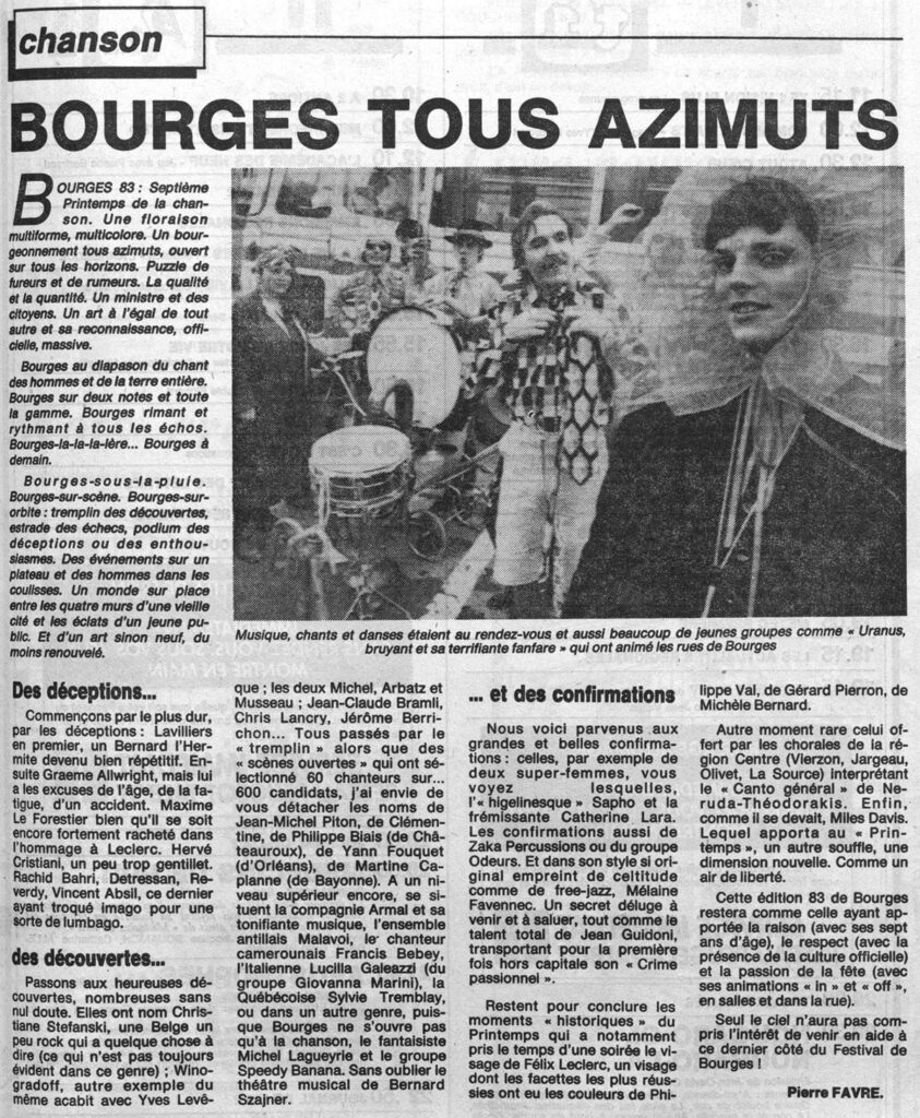 1983.04.15-NR03-843x1024 "Printemps de Bourges" (1983)