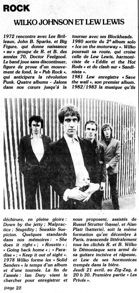 1983.04.15-Nouvelles-dOrleans-Presse-Sandrinepage28-486x1024 Les Privés, Wilko Johnson & Lew Lewis (21/04/83)