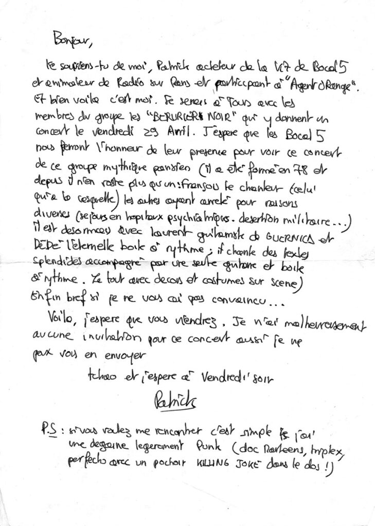1983.04.29-Lettre-Doc-Pilot02-729x1024 Foutre, Bérurier Noir (29/04/83)