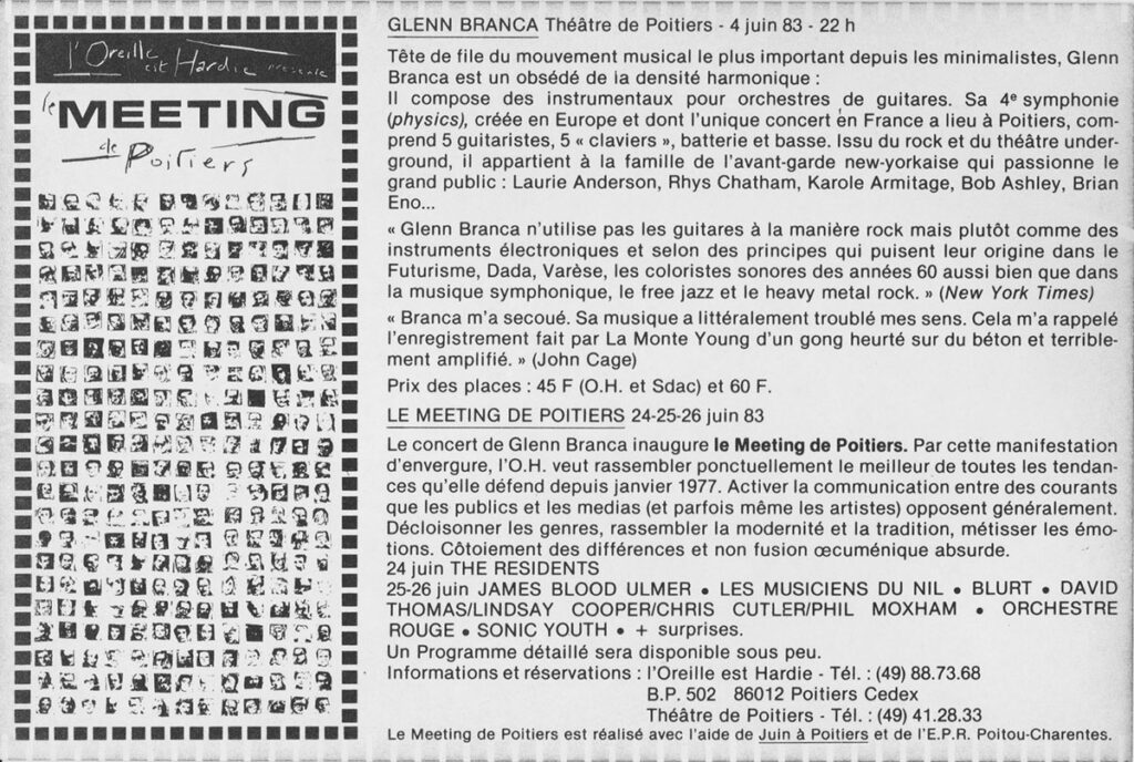 1983.06.04-Flyer02v-Oreille-est-Hardie-1024x688 "Meeting de Poitiers" Glenn Branca (04/06/83)