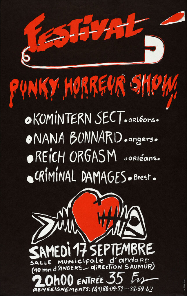 1983.09.17-Affiche01-375-595-imprimee-645x1024 "Punky Horreur Show" (17/09/83)