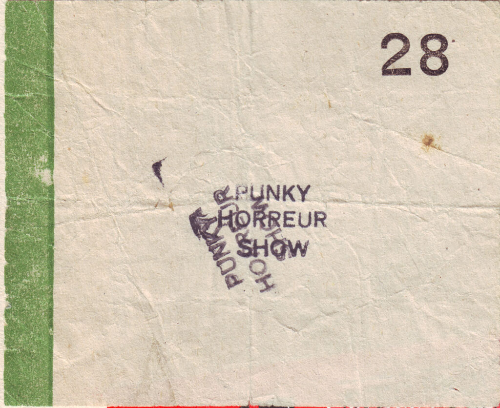 1983.09.19-Punky-horreur-show-Ticket-Sandrine-1024x836 "Punky Horreur Show" (17/09/83)