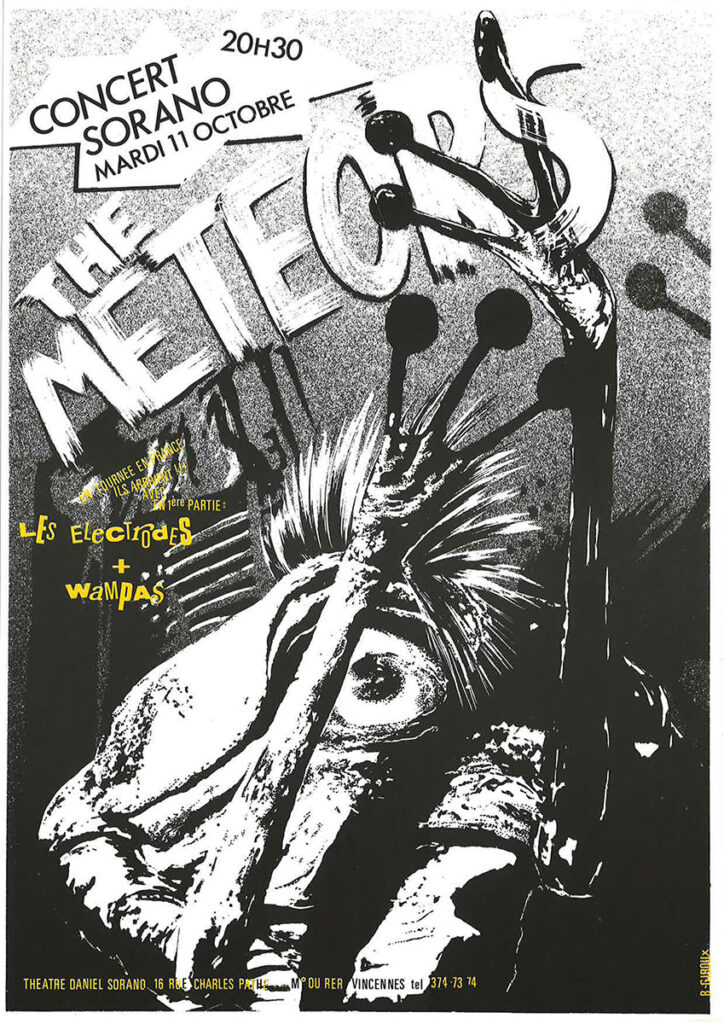 1983.10.11-Flyer01-Gerald-Biot-724x1024 Les Wampas, Eléctrodes, Meteors (11/10/83)
