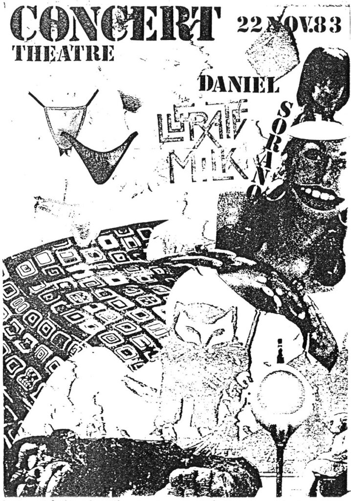Lucrate-milk-1983.11.22-Tract-718x1024 Les Brigades, Spider 6, Lucrate Milk (22/11/83)