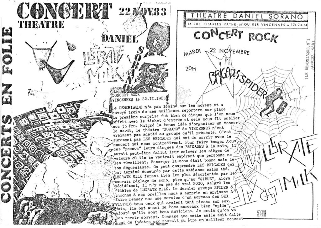 Lucrate-milk-1984.01-Le-demoniaque-n1-1024x729 Les Brigades, Spider 6, Lucrate Milk (22/11/83)
