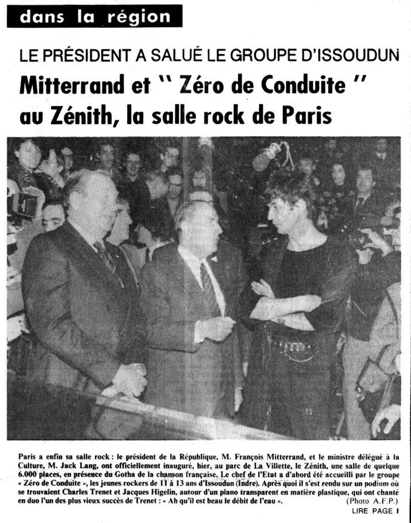 1984.01.13-NRCO.1ADPRE000413-805x1024 "Inauguration" Zéro de Conduite (12/01/84)