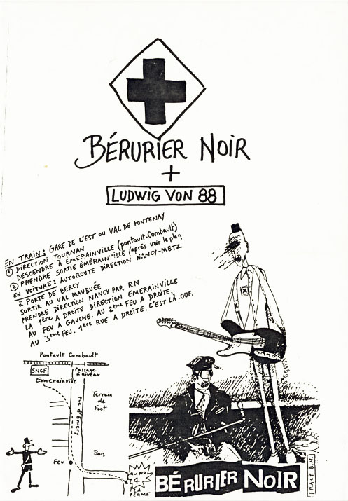 1984.01.28-FLb "Soirée Bérurière" Ludwig Von 88,  Bérurier Noir (28/01/84)