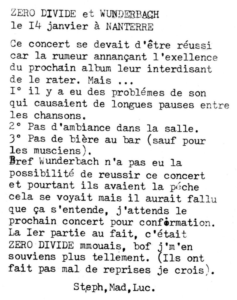 Presse-LeDemoniaque-n02-Mars1984-11-810x1024 Wunderbach, Zéro Divide (14/01/84)