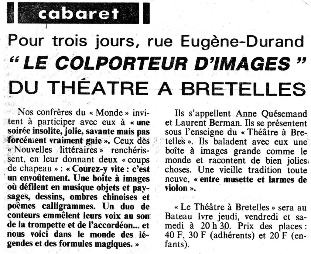 1984.02.09-Presse-NR01-51-Z-2-Copie-1024x835 Le Théâtre à Bretelles "Colporteurs d’images" (09 au 11/02/84)